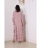 Light pink ruffled dress 